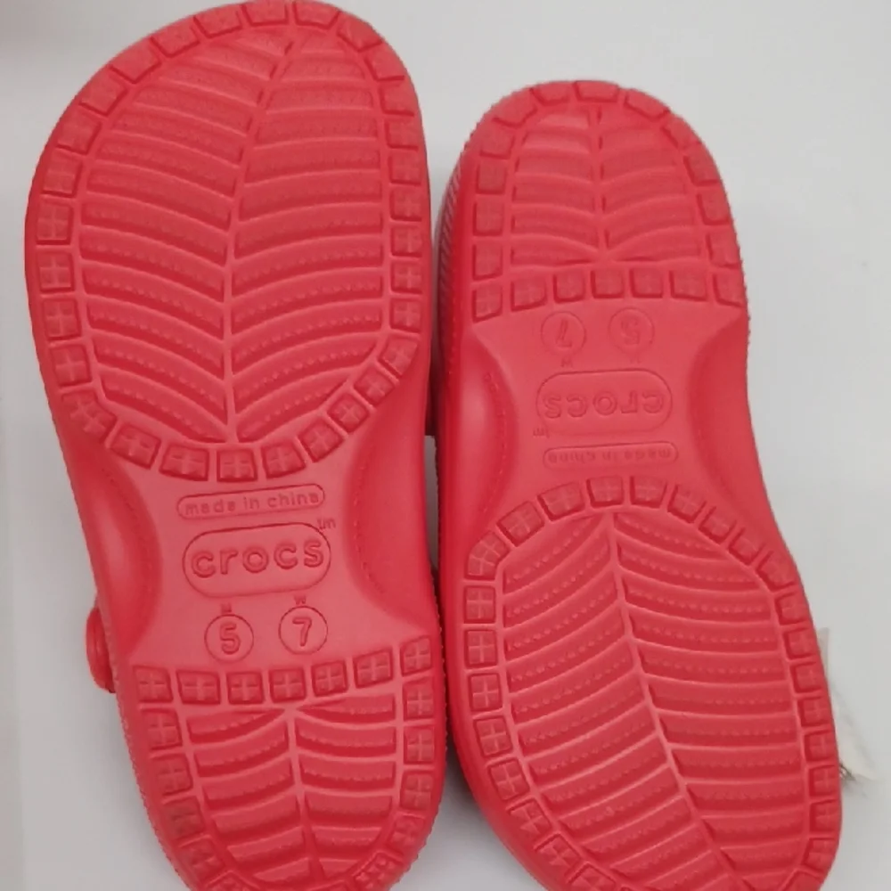 Crocs Red Embellished Clogs - Picture 5 of 11